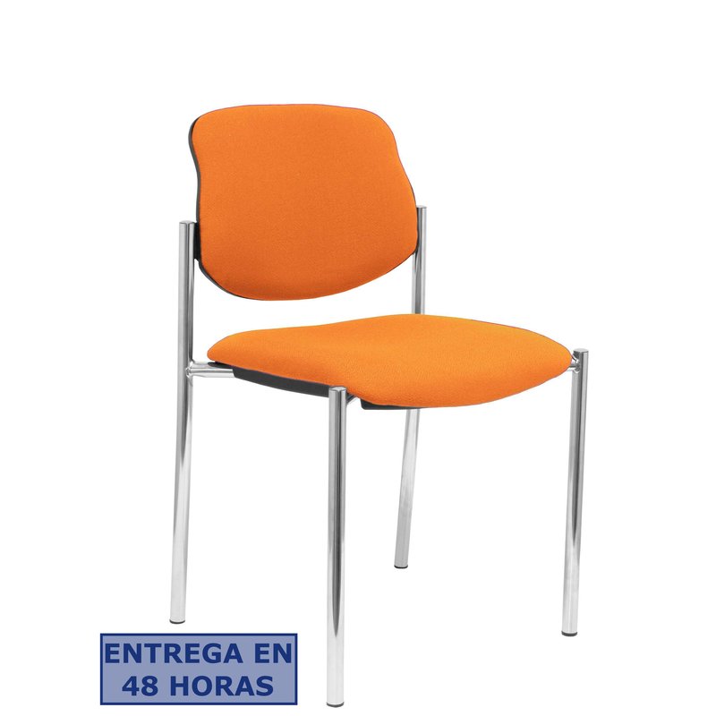 PIQUERAS Y CRESPO NOWY STYL Silla fija Styl bali naranja chasis cromo