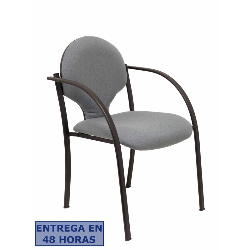 PIQUERAS Y CRESPO Pack 2 sillas Hellin chasis negro bali gris PIQUERAS Y CRESPO Pack 2 sillas Hellin chasis negro bali gris