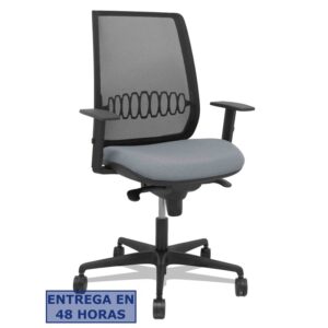 PIQUERAS Y CRESPO Silla Alares sincro malla negra bali gris brazo regulable