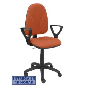 PIQUERAS Y CRESPO Silla Algarra CP bali marron brazos fijos