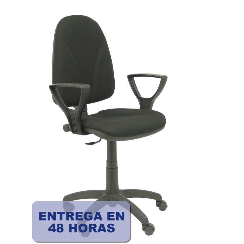 PIQUERAS Y CRESPO Silla Algarra CP bali negra brazos fijos