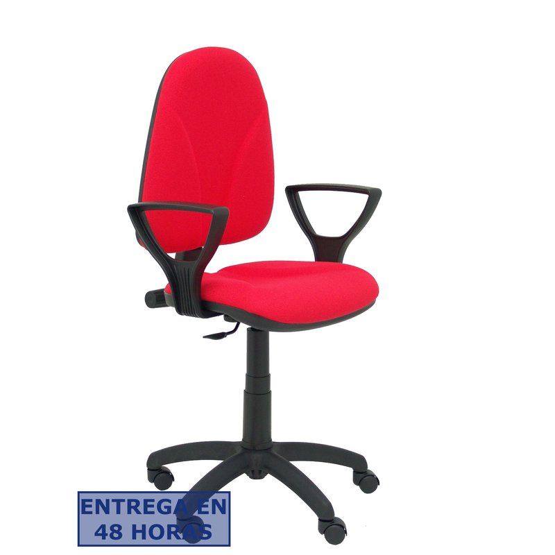 PIQUERAS Y CRESPO Silla Algarra CP bali rojo brazos fijos