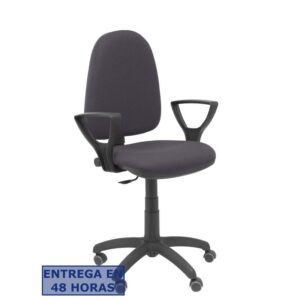 PIQUERAS Y CRESPO Silla Aýna CP bali gris oscuro brazos fijos ruedas de parque