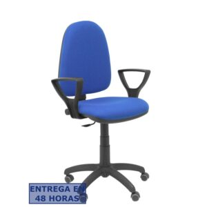 PIQUERAS Y CRESPO Silla Aýna bali azul brazos fijos ruedas de parque