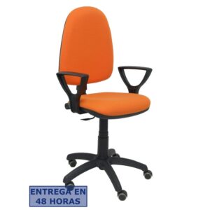 PIQUERAS Y CRESPO Silla Aýna bali naranja brazos fijos ruedas de parque