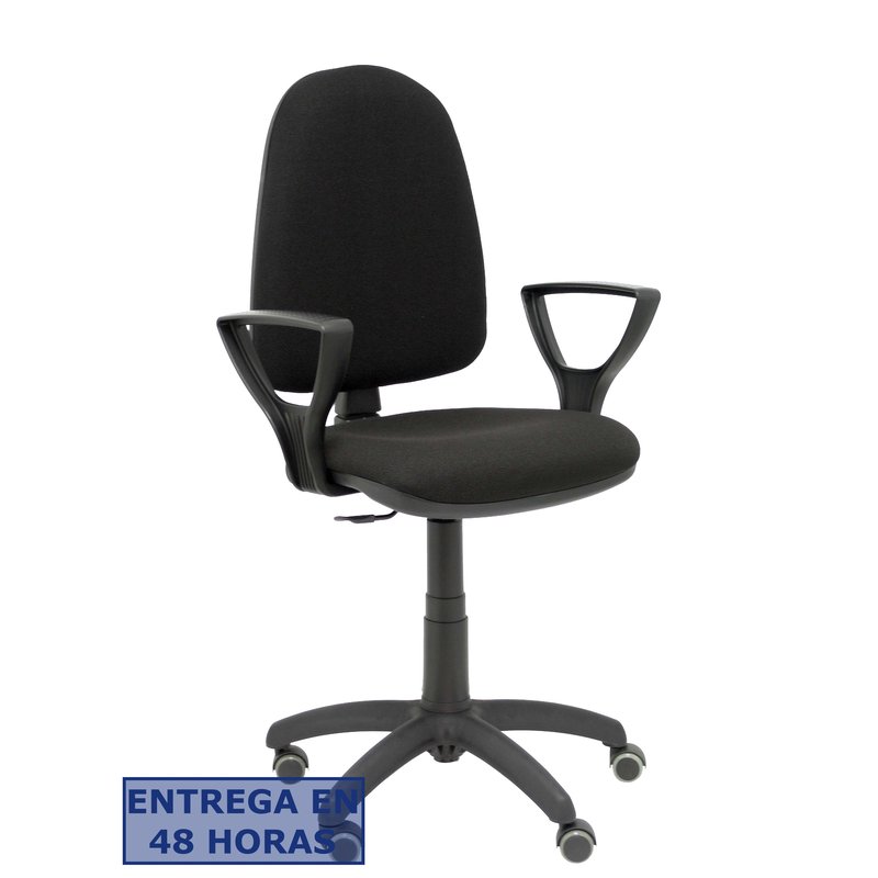 PIQUERAS Y CRESPO Silla Aýna bali negro brazos fijos ruedas de parque PIQUERAS Y CRESPO Silla Aýna bali negro brazos fijos ruedas de parque