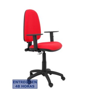 PIQUERAS Y CRESPO Silla Aýna bali rojo brazos regulables