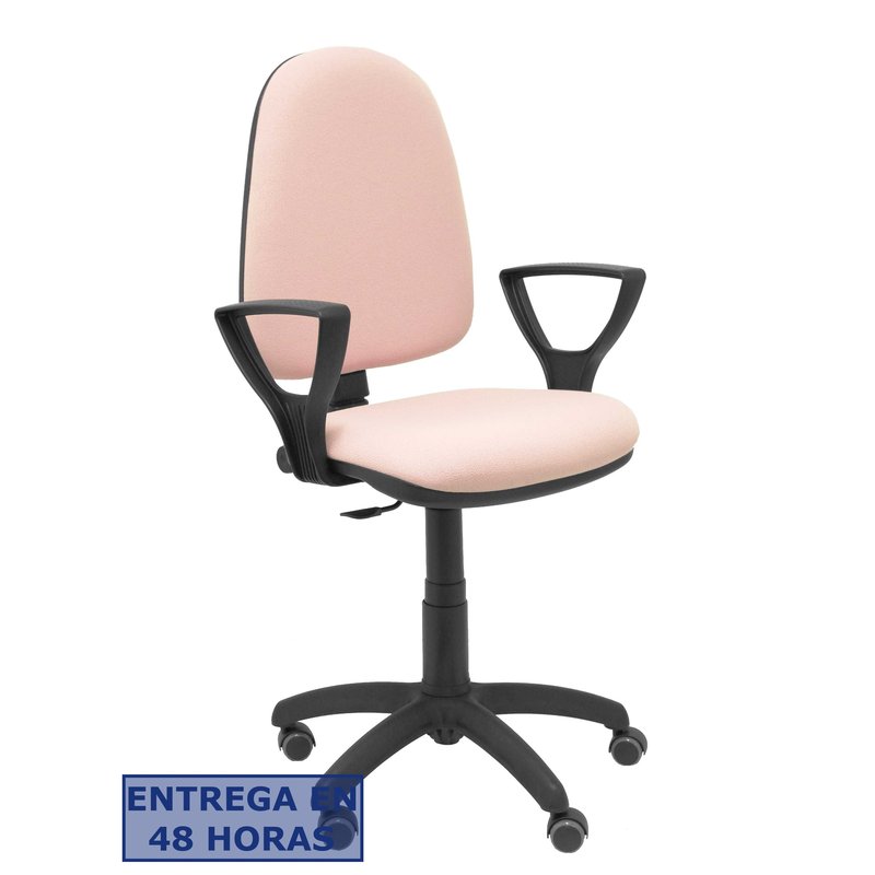 PIQUERAS Y CRESPO Silla Aýna bali rosa palido brazos fijos ruedas de parque