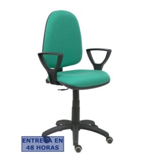 PIQUERAS Y CRESPO Silla Aýna bali verde esmeralda brazos fijos ruedas de parque