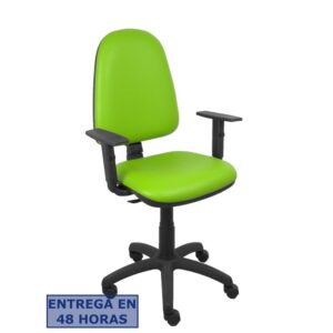 PIQUERAS Y CRESPO Silla Aýna similpiel pistacho brazos regulables