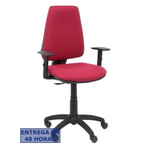 PIQUERAS Y CRESPO Silla Elche CP bali granate brazos regulables