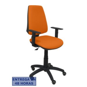 PIQUERAS Y CRESPO Silla Elche CP bali naranja brazos regulables ruedas de parque