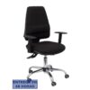 PIQUERAS Y CRESPO Silla Elche S 24 horas bali negro con refuerzo lumbar ¡Ultimas unidades!!