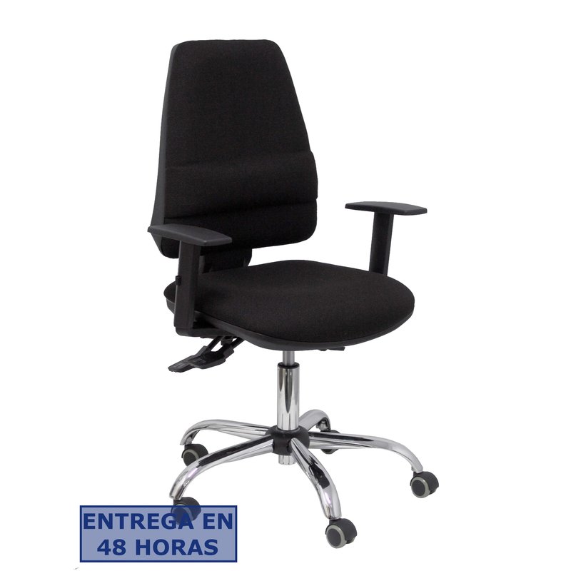 PIQUERAS Y CRESPO Silla Elche S 24 horas bali negro con refuerzo lumbar ¡Ultimas unidades!!