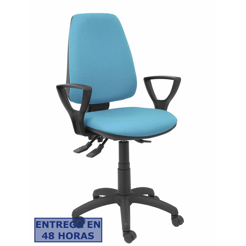 PIQUERAS Y CRESPO Silla Elche S bali azul cielo brazos fijos