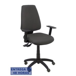PIQUERAS Y CRESPO Silla Elche S bali gris oscuro brazos regulables ruedas de parque