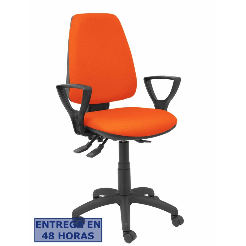 PIQUERAS Y CRESPO Silla Elche S bali naranja oscuro brazos fijos PIQUERAS Y CRESPO Silla Elche S bali naranja oscuro brazos fijos