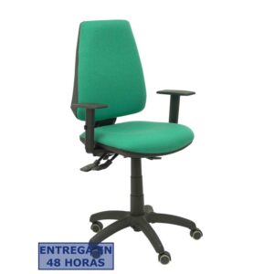 PIQUERAS Y CRESPO Silla Elche S bali verde esmeralda brazos regulables ruedas de parque