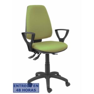 PIQUERAS Y CRESPO Silla Elche S bali verde oliva brazos fijos