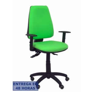 PIQUERAS Y CRESPO Silla Elche S bali verde pistacho brazos regulables ruedas de parque