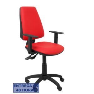 PIQUERAS Y CRESPO Silla Elche S similpiel rojo brazos regulables