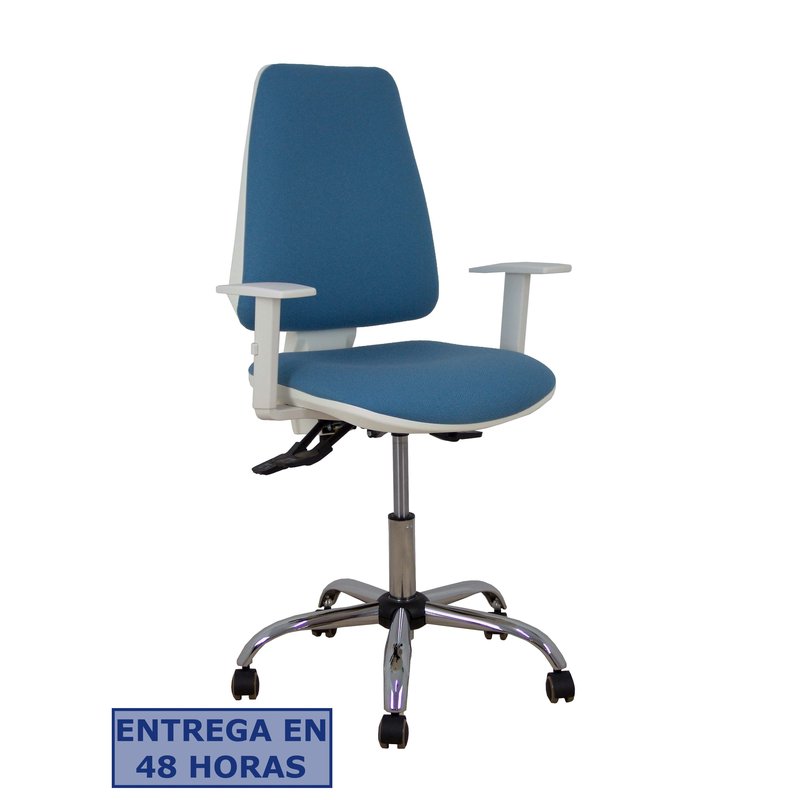 PIQUERAS Y CRESPO Silla Elche blanca asincro bali azul cielo brazos regulables ruedas de parque PIQUERAS Y CRESPO Silla Elche blanca asincro bali azul cielo brazos regulables ruedas de parque