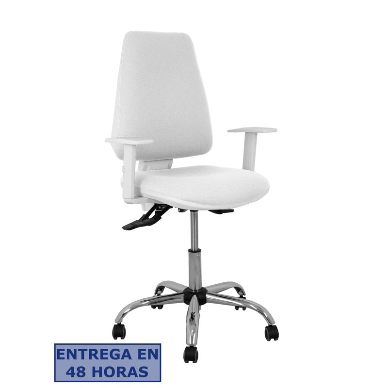 PIQUERAS Y CRESPO Silla Elche blanca asincro bali blanco brazos regulables ruedas de parque