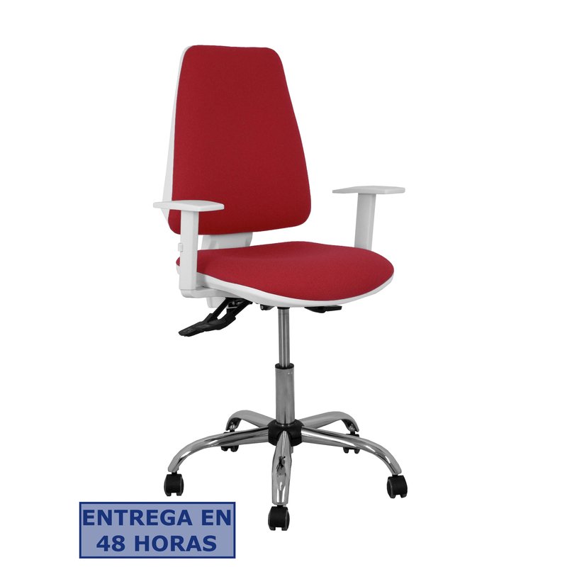 PIQUERAS Y CRESPO Silla Elche blanca asincro bali granate brazos regulables ruedas de parque PIQUERAS Y CRESPO Silla Elche blanca asincro bali granate brazos regulables ruedas de parque