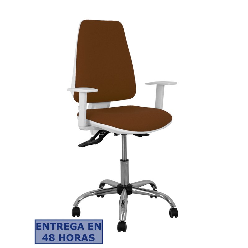 PIQUERAS Y CRESPO Silla Elche blanca asincro bali marron oscuro brazos regulables ruedas de parque PIQUERAS Y CRESPO Silla Elche blanca asincro bali marron oscuro brazos regulables ruedas de parque