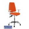 PIQUERAS Y CRESPO Silla Elche blanca asincro bali naranja oscuro brazos regulables ruedas de parque PIQUERAS Y CRESPO Silla Elche blanca asincro bali naranja oscuro brazos regulables ruedas de parque