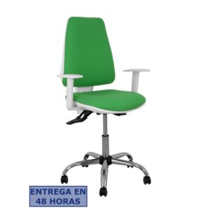 PIQUERAS Y CRESPO Silla Elche blanca asincro bali verde brazos regulables ruedas de parque