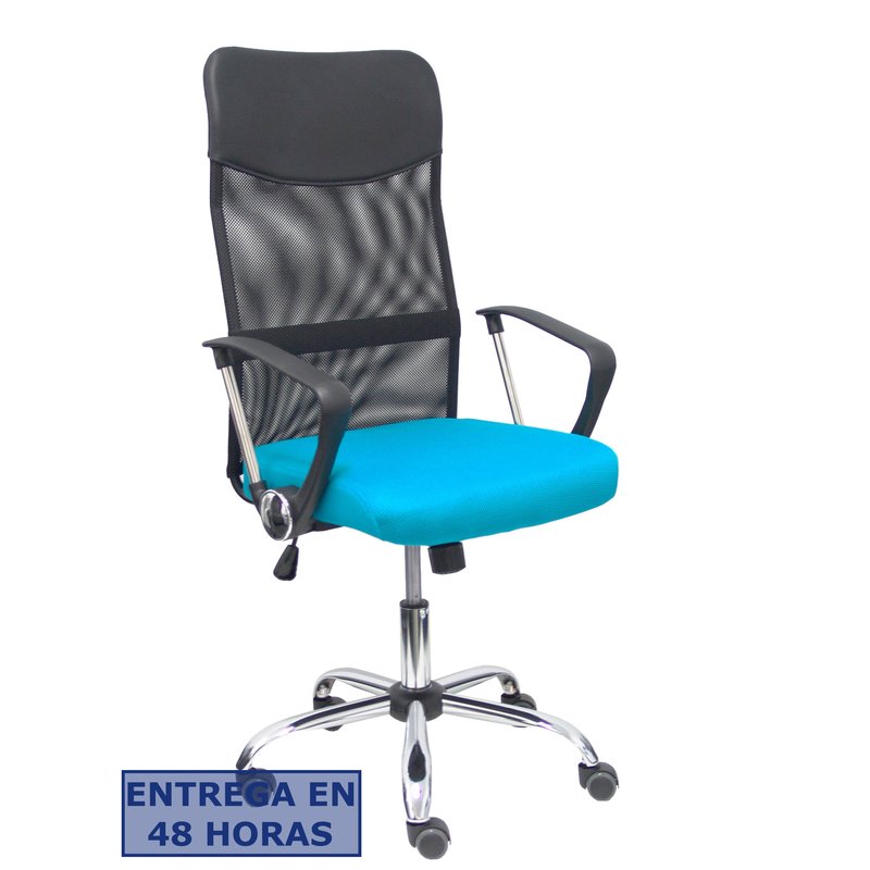 PIQUERAS Y CRESPO Silla Gontar respaldo malla negro asiento turquesa ¡Ultimas unidades!!
