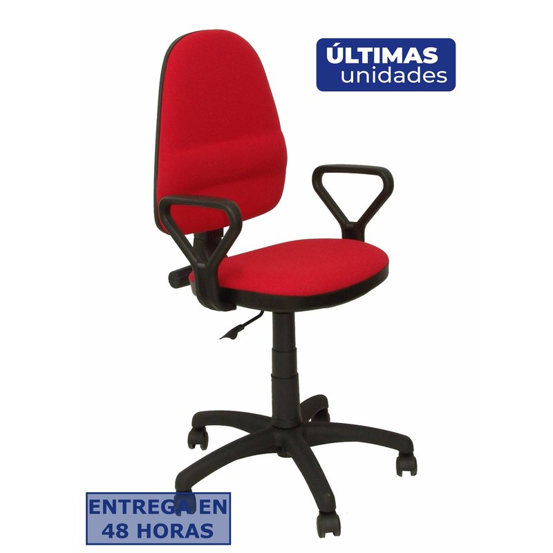 PIQUERAS Y CRESPO Silla Herrera aran rojo con brazos fijos ¡Ultimas unidades!!