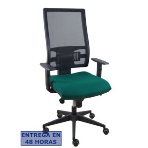 PIQUERAS Y CRESPO Silla Horna bali verde botella brazos regulables