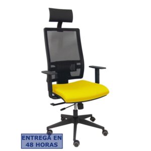 PIQUERAS Y CRESPO Silla Horna traslack bali amarillo brazos regulables ruedas parque y cabecero