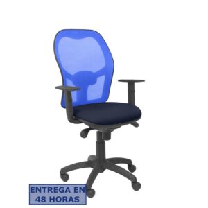 PIQUERAS Y CRESPO Silla Jorquera malla azul asiento bali azul marino