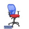 PIQUERAS Y CRESPO Silla Jorquera malla azul asiento bali rojo PIQUERAS Y CRESPO Silla Jorquera malla azul asiento bali rojo