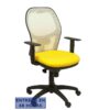 PIQUERAS Y CRESPO Silla Jorquera malla blanca asiento bali amarillo