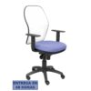 PIQUERAS Y CRESPO Silla Jorquera malla blanca asiento bali azul claro