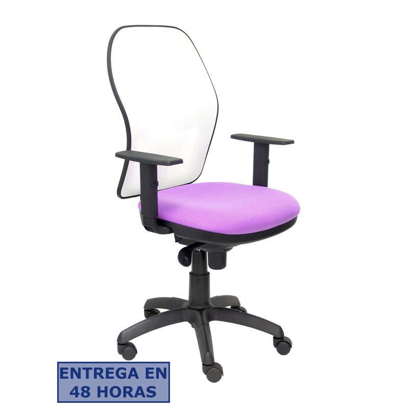 PIQUERAS Y CRESPO Silla Jorquera malla blanca asiento bali lila