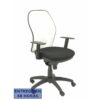 PIQUERAS Y CRESPO Silla Jorquera malla blanca asiento bali negro
