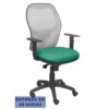 PIQUERAS Y CRESPO Silla Jorquera malla gris asiento bali verde esmeralda