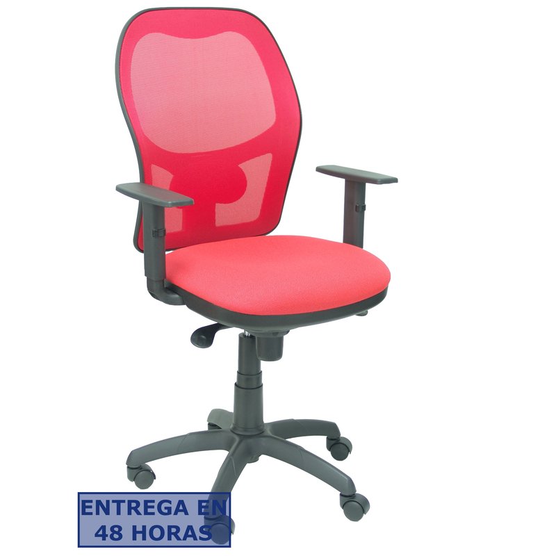 PIQUERAS Y CRESPO Silla Jorquera malla rojo asiento bali rojo PIQUERAS Y CRESPO Silla Jorquera malla rojo asiento bali rojo