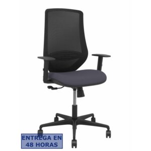 PIQUERAS Y CRESPO Silla Mardos sincro malla negra bali gris oscuro brazo regulable