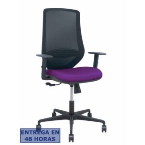 PIQUERAS Y CRESPO Silla Mardos sincro malla negra bali morado brazo regulable