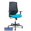 PIQUERAS Y CRESPO Silla Mardos sincro malla negra bali turquesa brazo regulable