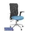 PIQUERAS Y CRESPO Silla Minaya respaldo malla negro asiento bali azul cielo