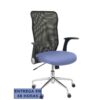 PIQUERAS Y CRESPO Silla Minaya respaldo malla negro asiento bali azul claro