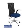 PIQUERAS Y CRESPO Silla Minaya respaldo malla negro asiento bali azul marino