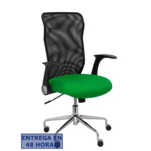 PIQUERAS Y CRESPO Silla Minaya respaldo malla negro asiento bali verde